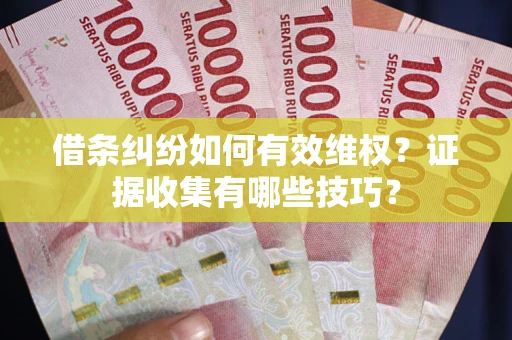 济南借条纠纷如何有效维权？证据收集有哪些技巧？