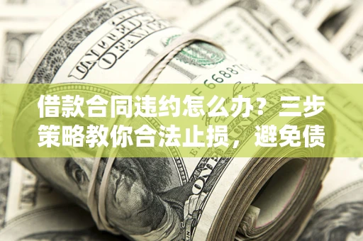 济南借款合同违约怎么办？三步策略教你合法止损，避免债务危机升级